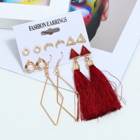 6 Pair - Pack Red