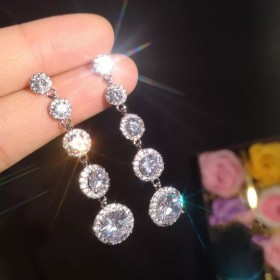 Multi Circle Long Earrings