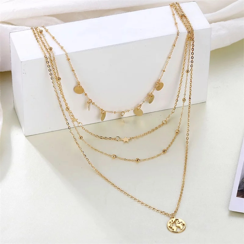 Golden Multi-layer Necklace